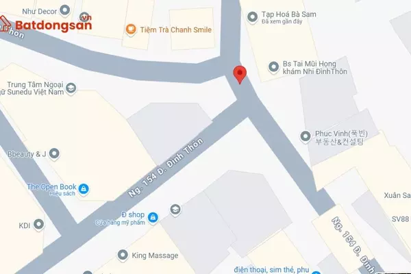 Ngõ 154 đường Đình Thôn: Vị trí, giao thông và bất động sản xung quanh
