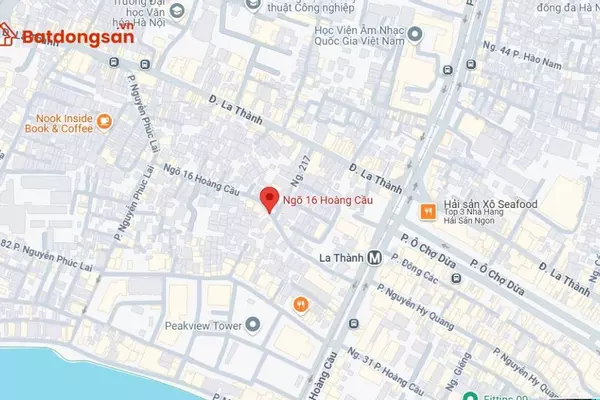 Ngõ 16 Hoàng Cầu: Vị trí, giao thông và bất động sản xung quanh