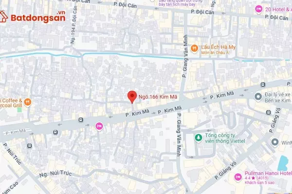 Ngõ 166 Kim Mã: Vị trí, giao thông và bất động sản xung quanh