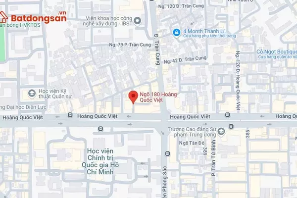 Ngõ 180 Hoàng Quốc Việt: Vị trí, giao thông và bất động sản xung quanh