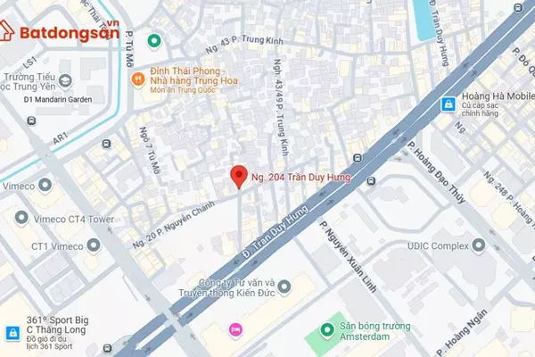 Ngõ 204 Trần Duy Hưng: Vị trí, giao thông và bất động sản xung quanh