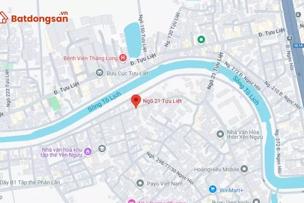 Ngõ 21 Tựu Liệt: Vị trí, giao thông và bất động sản xung quanh