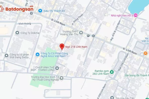 Ngõ 218 Lĩnh Nam: Vị trí, giao thông và bất động sản xung quanh