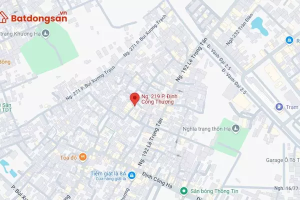 Ngõ 219 phố Định Công Thượng: Vị trí, giao thông và bất động sản xung quanh