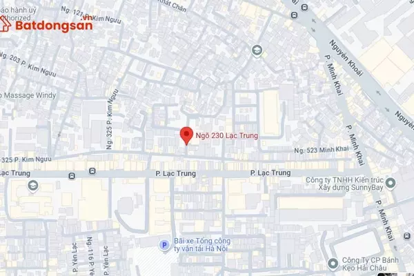 Ngõ 230 Lạc Trung: Vị trí, giao thông và bất động sản xung quanh