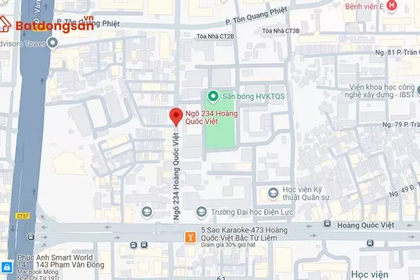Ngõ 234 Hoàng Quốc Việt: Vị trí, giao thông và bất động sản xung quanh