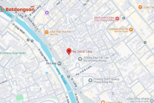 Ngõ 242 Đường Láng: Vị trí, giao thông và bất động sản xung quanh