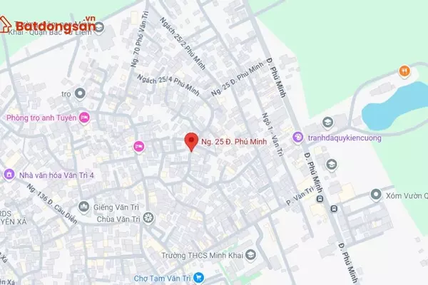 Ngõ 25 đường Phú Minh: Vị trí, giao thông và bất động sản xung quanh