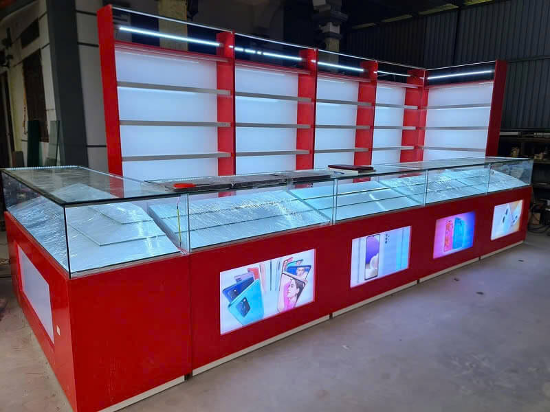 Thi Công Tủ Trưng Bày Điện Thoại Đẹp Giá Rẻ