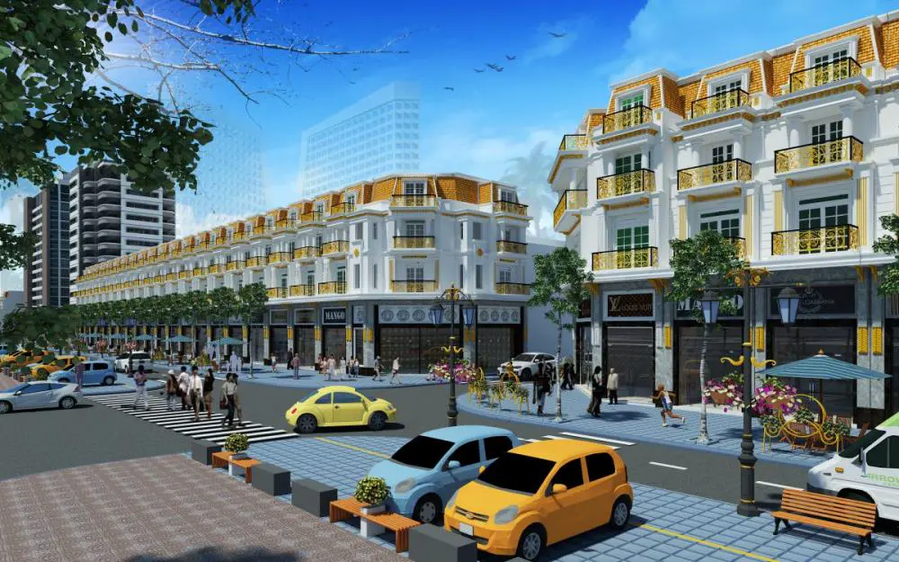 khu nhà phố thương mại