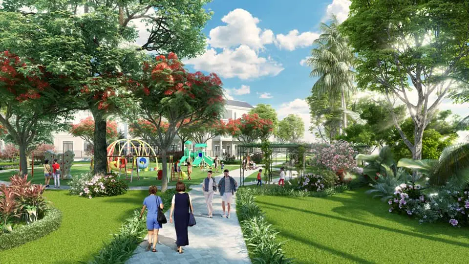 Đường dạo bộ tại Bảo Long New City