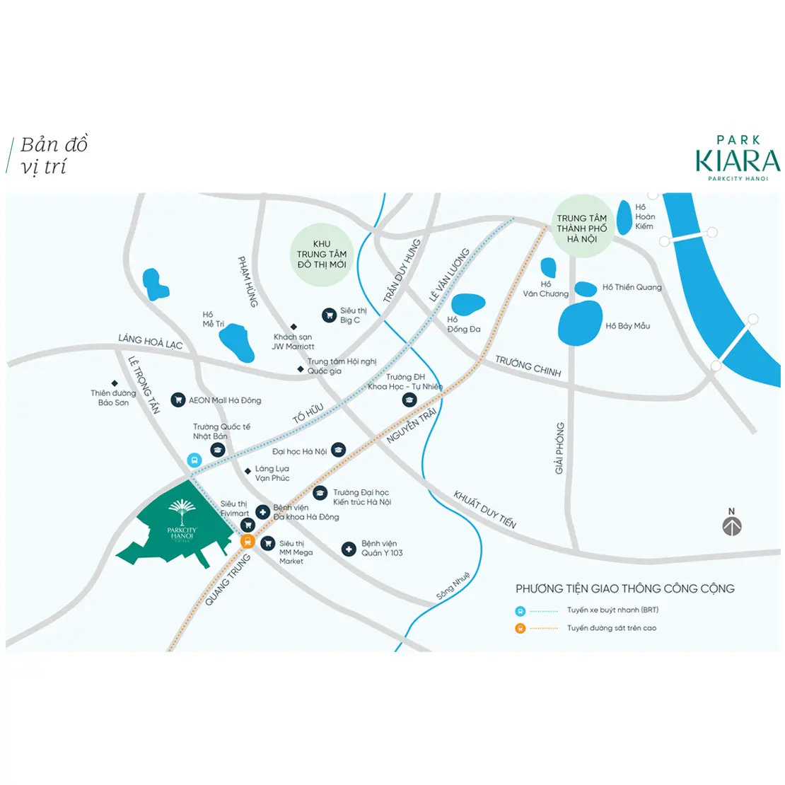 Vị trí dự án Park Kiara trên bản đồ