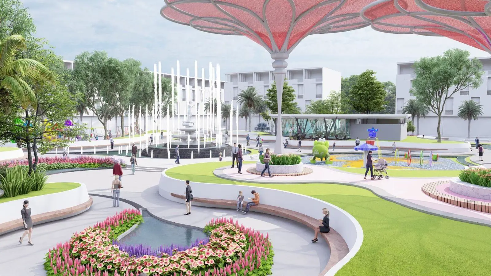 Công viên Phoenix Park Cảnh quan - tiện ích nội khu dự án KĐT Phúc Hưng Golden