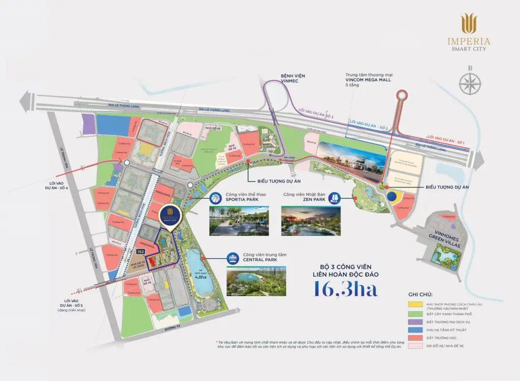 Vị trí dự án Imperia Smart City