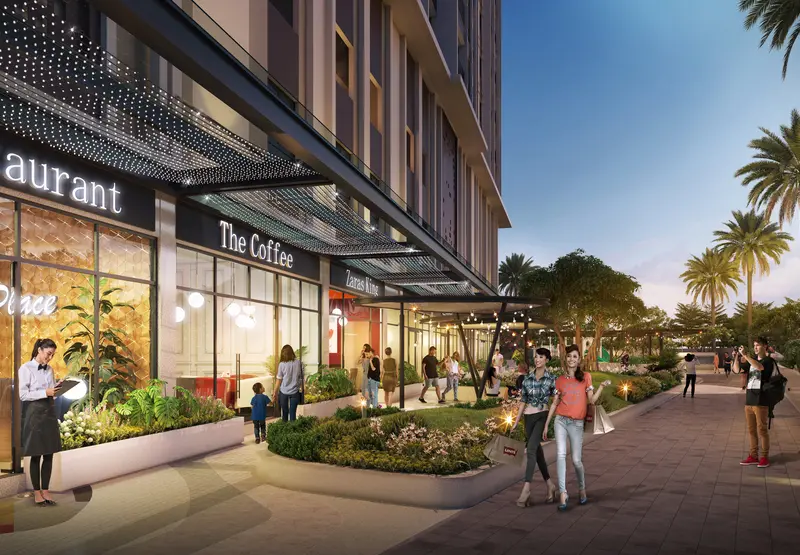 Khu thương mại tại khối đế