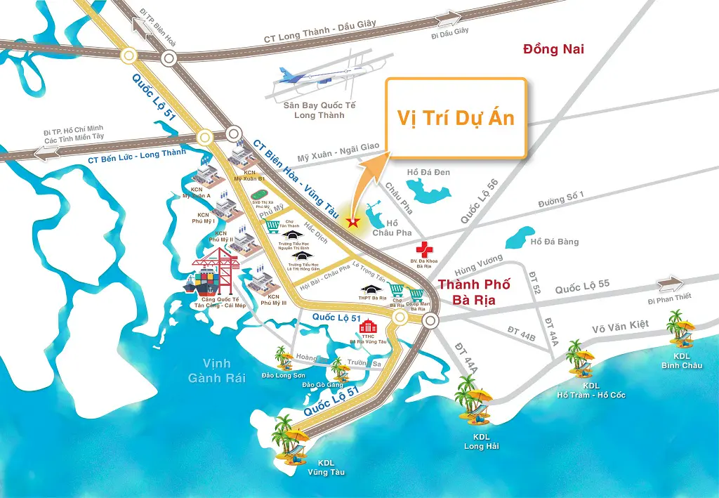 Vị trí dự án Phú Mỹ Eco Garden trên bản đồ Vị trí dự án Phú Mỹ Eco Garden